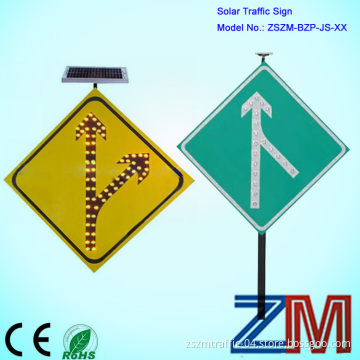 Aluminum LED Solar Oriented Traffic Signs/ Solar Panel Safety Sign with High Brightness